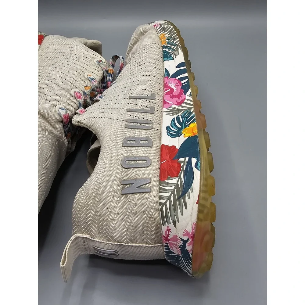 NOBULL‎ Impact SuperFabric Trainer Men Sz 14 Wmn 15.5 White Tropical Sneakers